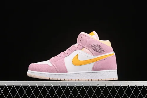 All Categories Air Jordan Jordan Series Basketball Shoes Air Jordan 1 Mid Air Jordan 1 Mid AJ1 Joe 1 Girly Pink China Basketball Shoes DC9517-600